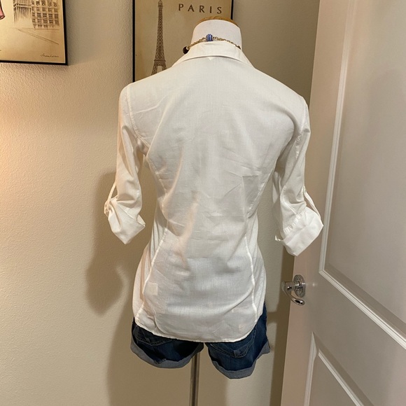 James Perse Button up - white size 2 - Picture 3 of 5